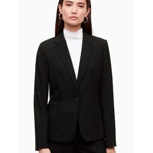 Babaton Bryden Blazer Black Tailored Wool Jacket Size 00